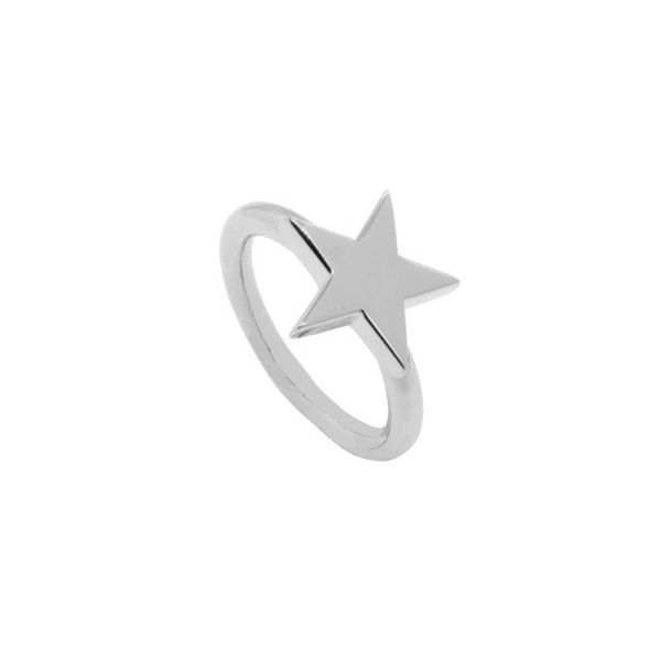 Anillo Estrella Plateado