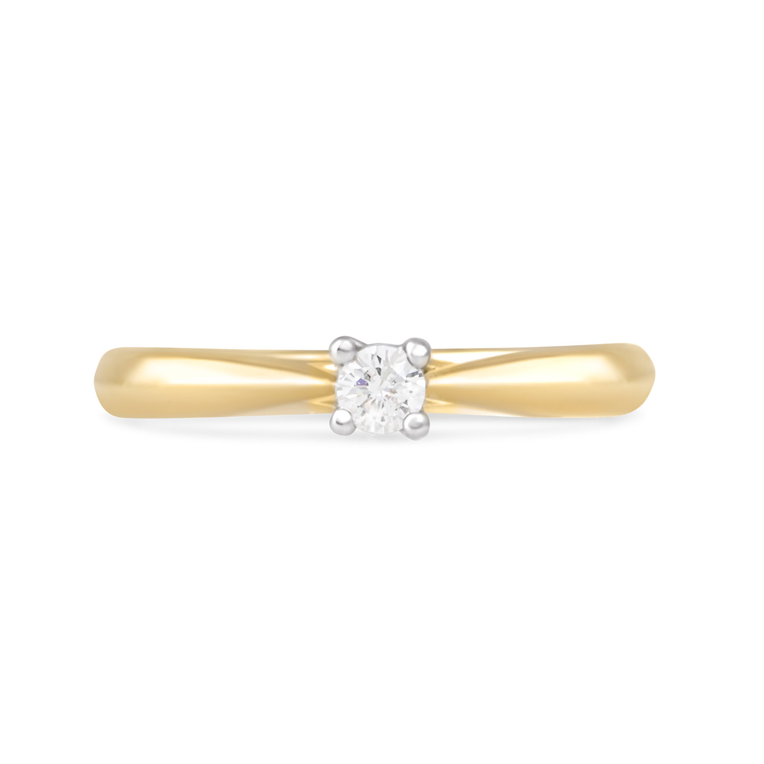 9CT GOLD SOLITAIRE ENGAGEMENT RING 02