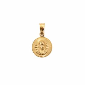 MEDALLA SAGRADO CORAZÓN ORO 14K