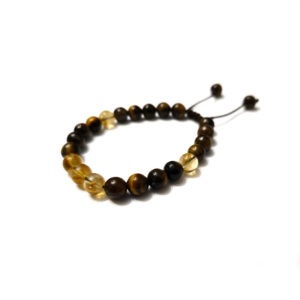 PULSERA OJO DE TIGRE CON CITRINO